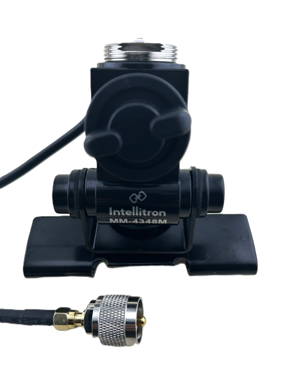 Intellitron MM-4348M 3-Axis Lip Mount with NMO Connector and 17ft Coax ...